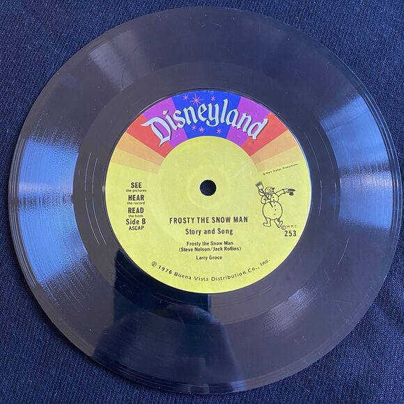 Vintage 1976 Little Golden Book & Record Of Frosty The Snowman. Read Along. USA. - Picture 11 of 13